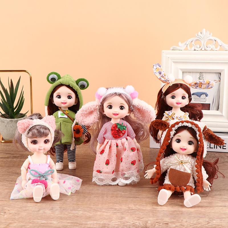 Innovative And Practical For Girls Birthday Gift Cute Princess Diy Dress Up Toys 16Cm Exquisite Mini Imitation Dolls