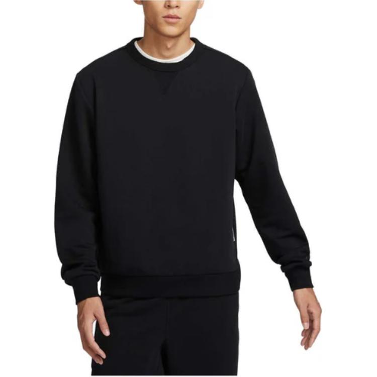 Nike Стандартная мужская толстовка DRI FIT с молнией Черная FZ0221-010