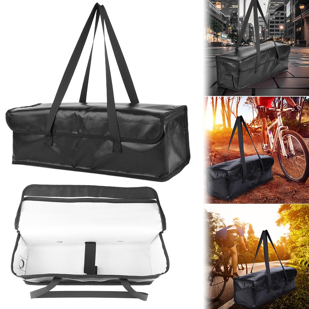 Сумка для аккумулятора электровелосипеда Огнеупорная сумка для аккумулятора Взрывозащищенная сумка для безопасного хранения аккумулятора Водонепроницаемая сумка для транспортировки аккумулятора для хранения и транспортировки