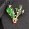 SKEDS Креативные Дизайнерские Значки Новый Цветок Брошь Кактус Корсаж Популярный Простой Темперамент Универсальный Аксессуары для Свитера