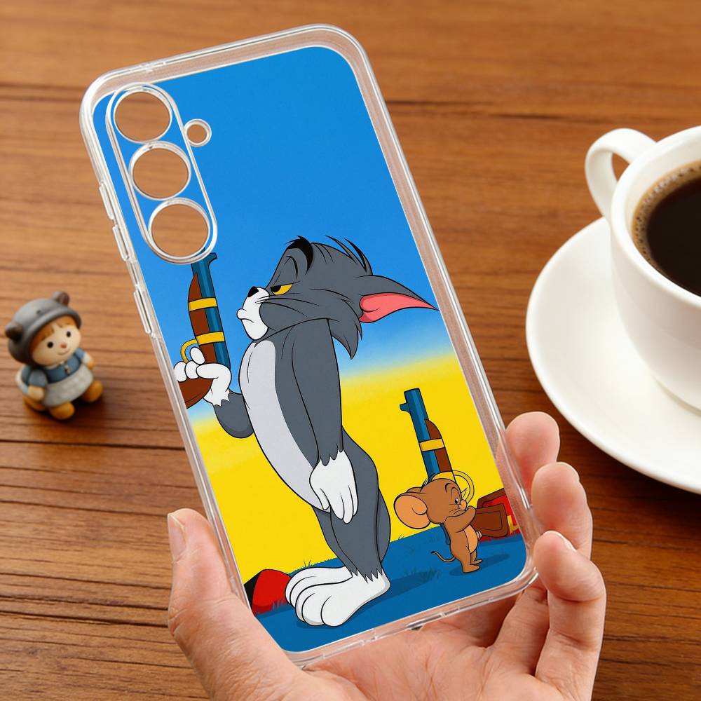 F-Смешной TomS Мультяшный J-JerryS Чехол для телефона Для Samsung S30,23,21,22,20, FE lite,S10,9,8,7 PIus Note20ultra Мягкий Прозрачный