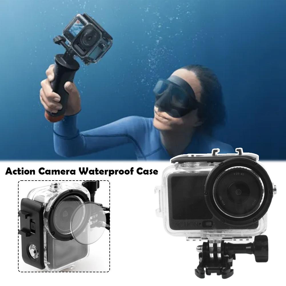 Для DJI Action 6 Водонепроницаемый защитный чехол и аксессуары для линз из закаленного стекла высокой четкости