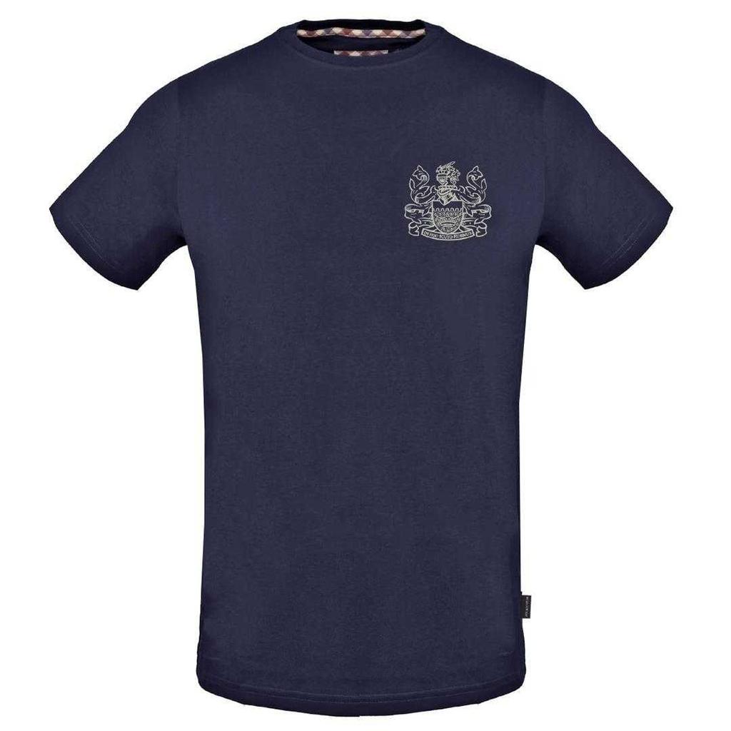 Aquascutum Mens Aldis Stitched Logo T-Shirt