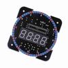 DIY Light Control Rotation Digital LED Electronic Temperature Clock Kit Suite WUSB Cable Blue