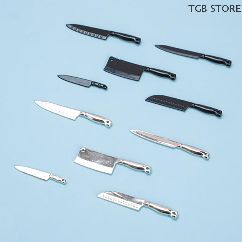 Игрушка Новые Кухонные Аксессуары Кукольный домик Подставка для ножей Модель Мини Набор ножей Игрушки Кукольный домик Кухонная утварь Кукольный домик