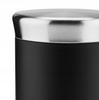 Salt shaker, decorative glass, black, 150 ml