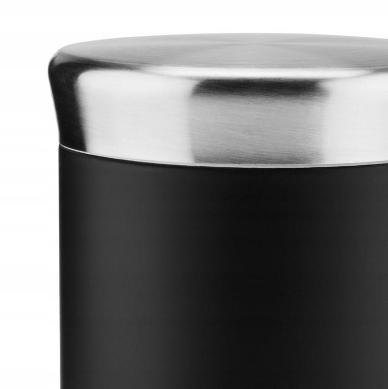 Salt shaker, decorative glass, black, 150 ml