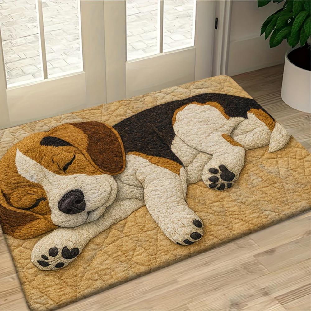 Water-absorbing Beagle Floor Mat 40*60cm Bedroom Door Rug Creativity Foot Mat  Home Decor