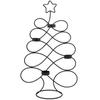 Świecznik Choinka Metalowy Czarny Stojak na Świeczki Świece Tealight 49 cm