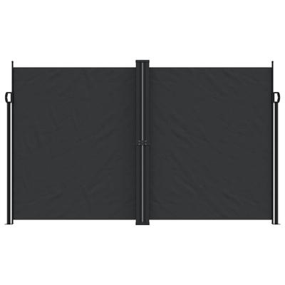Retractable Side Awning Black 200 X 600 Cm