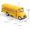 Литые под давлением желтые школьные автобусы в масштабе 1/36, игрушечные машинки для детей, 5-дюймовый откатной автомобиль с открывающимися дверцами и резиновыми шинами