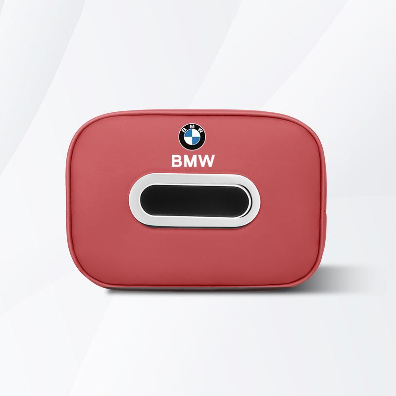Car Tissue Box Leather Tissue Storage Bag For BMW E46 E60 E90 E39 E87 E36 E92 E70 E91 X3 X5 X1 X2 X4 X6 X7 E28 Keychain