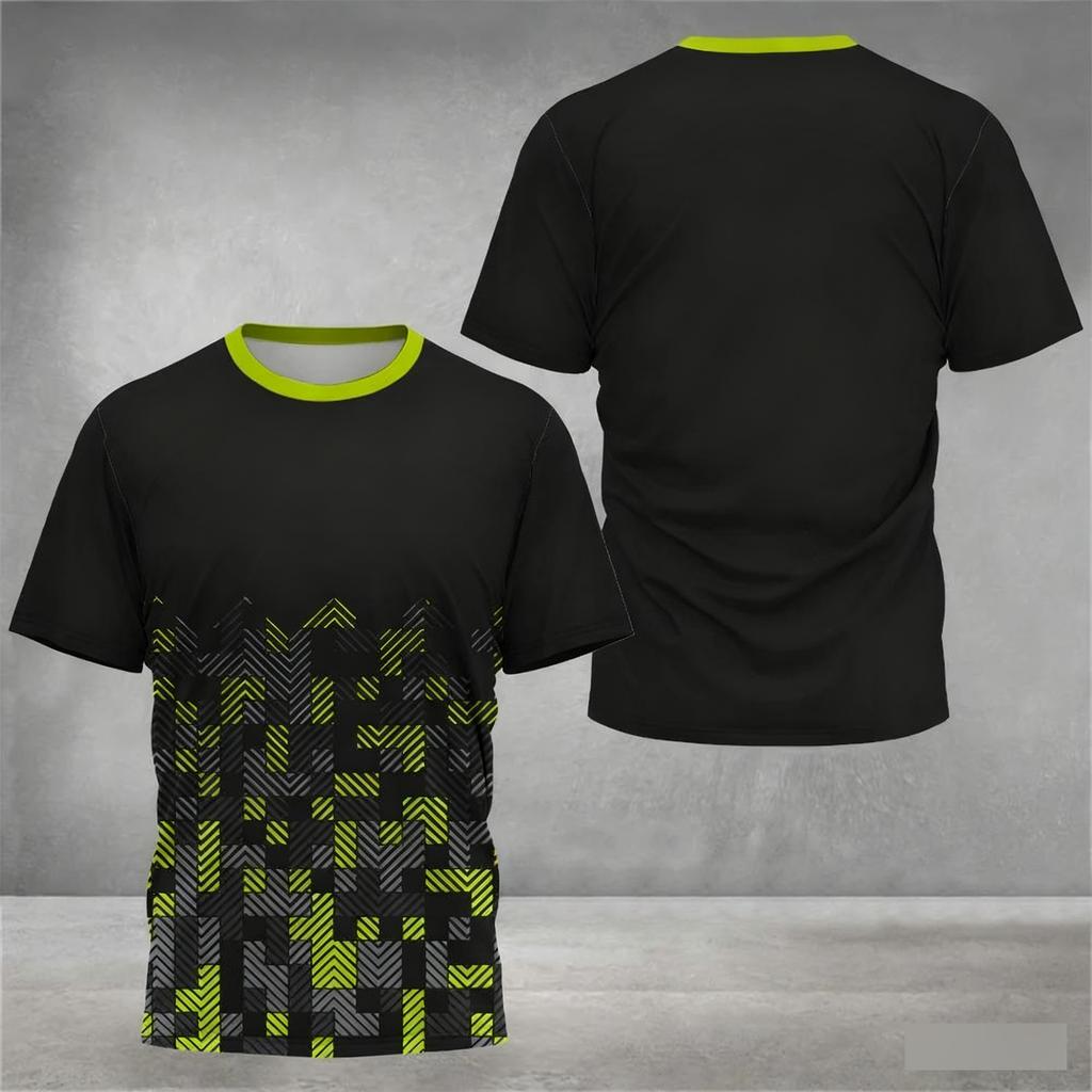 Summer, Outdoor Sports, Men's T-shirt, 3D Printing Design, Mountaineering, Trail Running,Casual Fashion,Quick Dry and Breathable