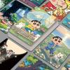 Шин Карандаш Чан Аниме Фигурки Мультфильм Игровая Карта Двусторонняя Лазерная Периферийные Карты Коробка из 55 Уникальных Ламо Карточек Игрушки Подарок
