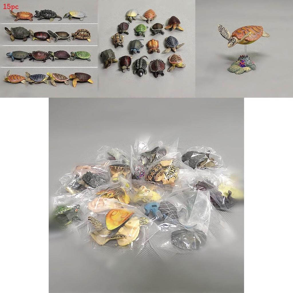 Pvc Ocean Animal Figure Green Sea Turtle Animal Model For Educational Display