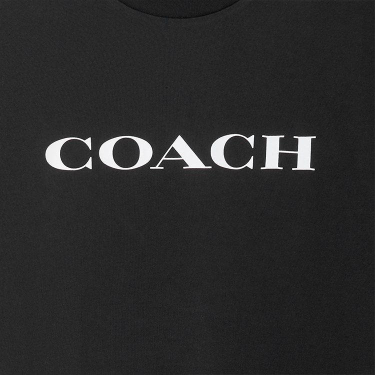 Coach Базовая футболка из органического хлопка SS23 Распродажа Черный C9693-BLK
