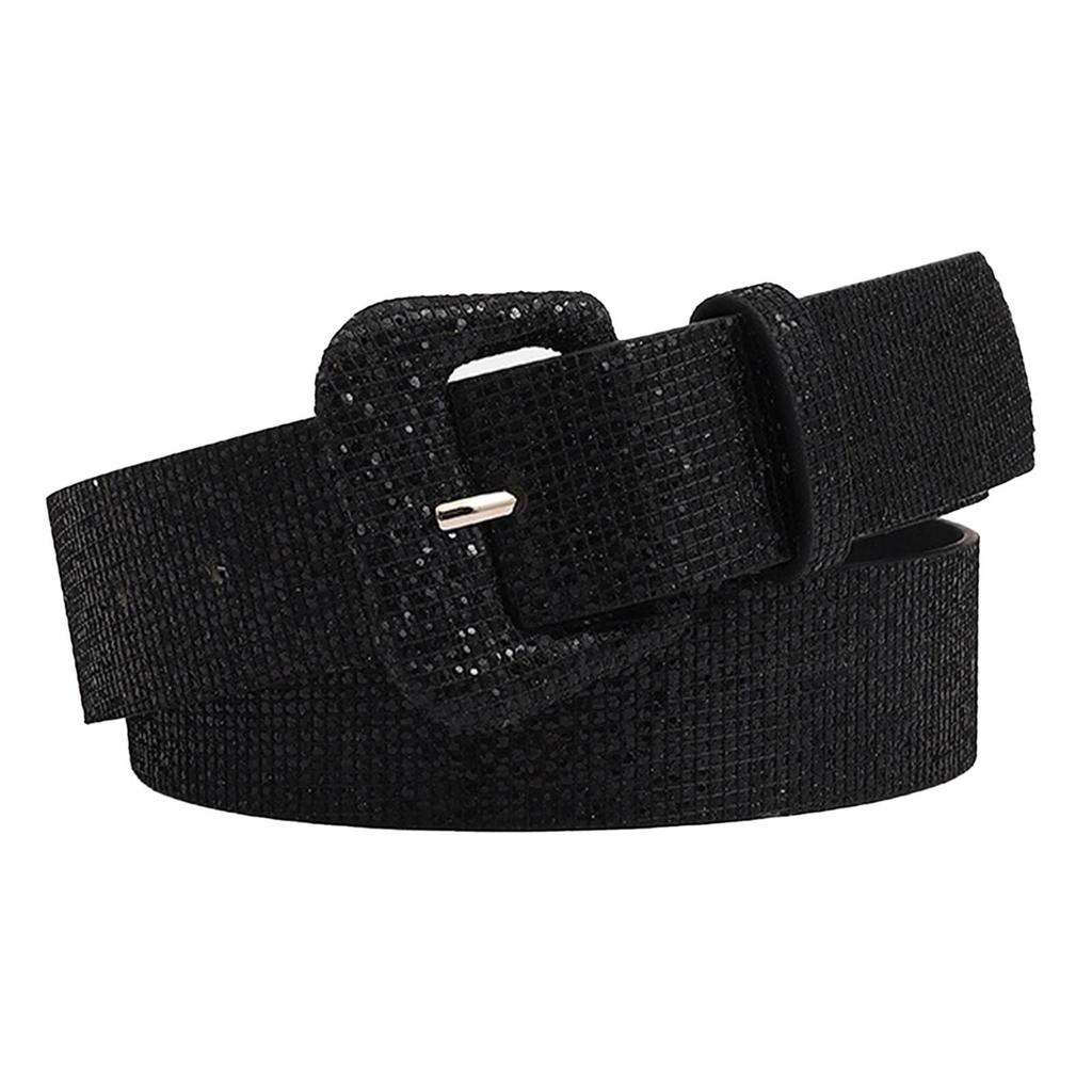 Женский пояс с пайетками в стиле ретро из искусственной кожи, регулируемый, стильный, широкий, блестящий, для торжественной вечеринки, цвет сливово-красный