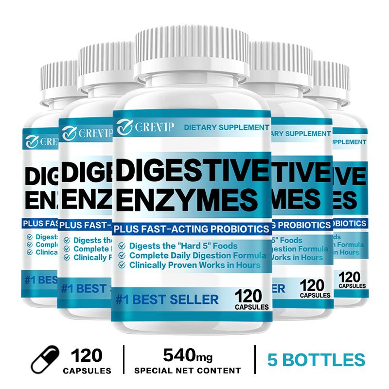 GREVIP - Digestive Enzyme Supplement Capsules - Gut Digestive Health