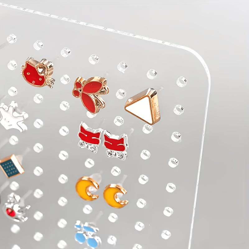 Multi-Function Holder Display Acrylic Stand Seller Piercing Jewelry Display Organizer Shelf Multi Earring Storage Rack