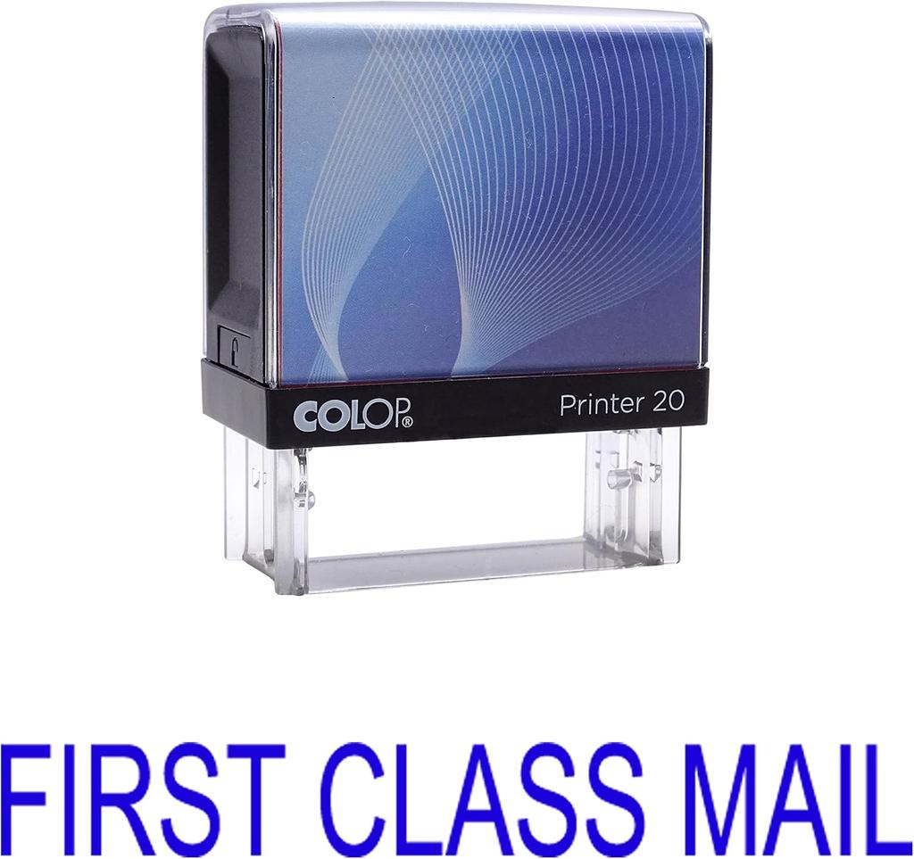 ПЕРВЫЙ КЛАСС ПОЧТА Самоклеящаяся резиновая печать на заказ Colop Office Stationery P20 Mini Stamper