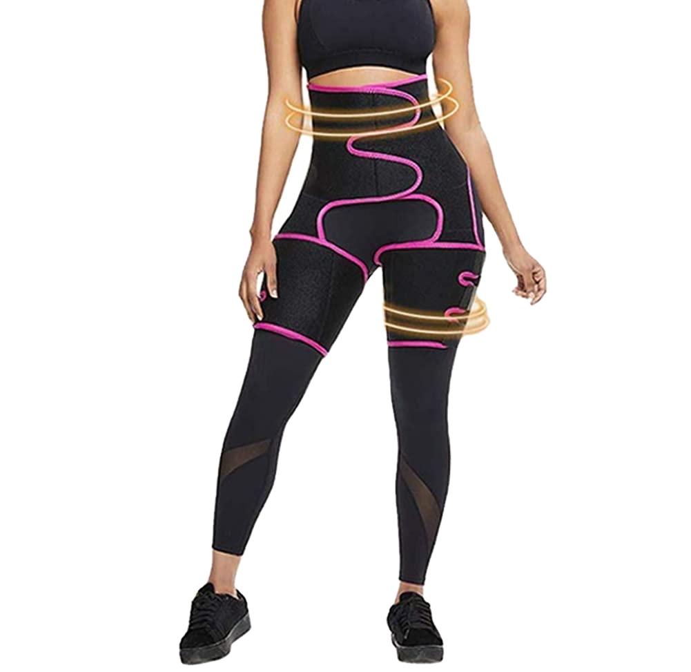 Professional Fitness Training 3-In-1 High Waist Tummy Belt Women Thigh Butt Lifter for Women Weight Loss Equipment