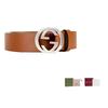 GUCCI Men's GG Logo Buckle Belt Brown / 3.5cm (Unisex) Leather Belts 546389 BGH0N 2535