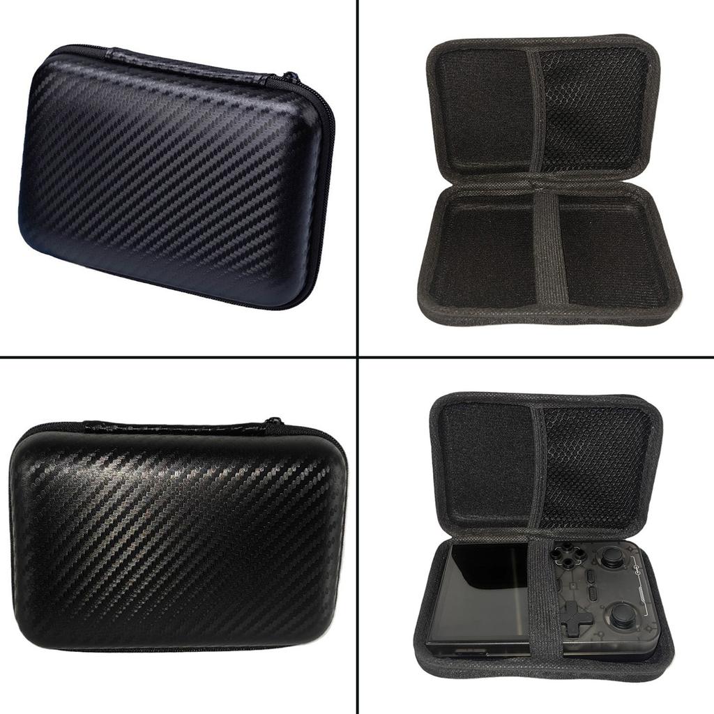 Protector Case Storage Box for R36S R35S K36 Scratchproof EVA Bag Handheld Game Console Carrying Case with Mesh Pocket