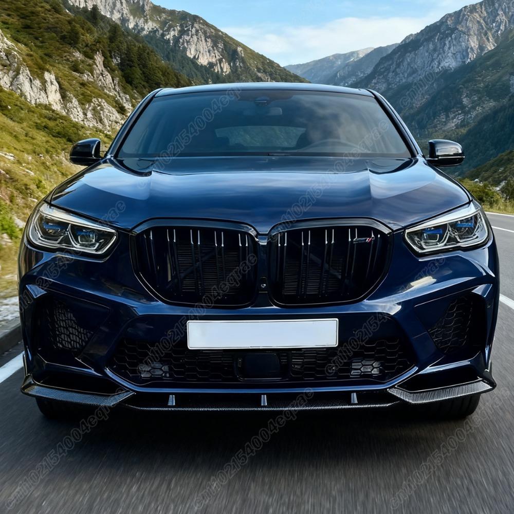 For BMW F95 X5M 2019 2020 2021 2022 2023 M Performance Style Front Lip OEM FIT Exterior Upgrade Body Decoration Modification Kit