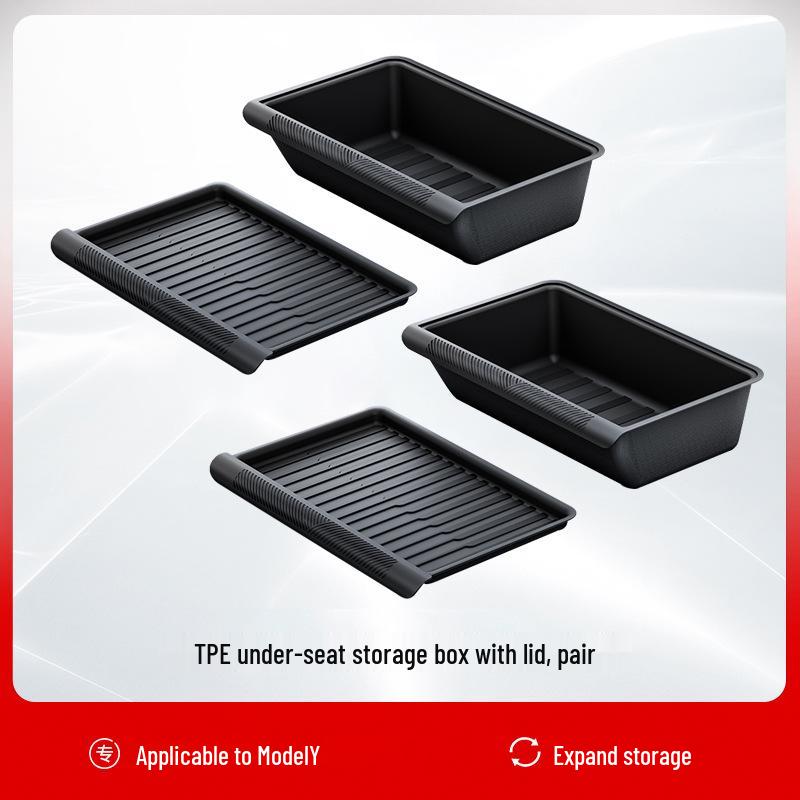 Tesla Model Y Rear Under-Seat Storage Box Upgrade