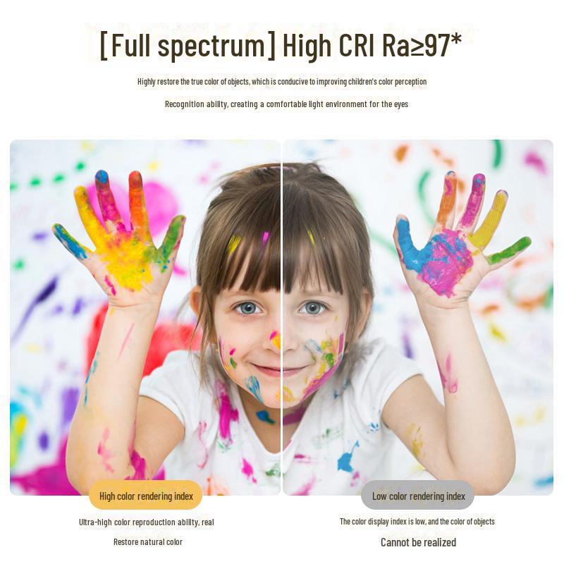 Креативная современная потолочная лампа в кремовом стиле для детской спальни и кабинета, дизайн с защитой глаз