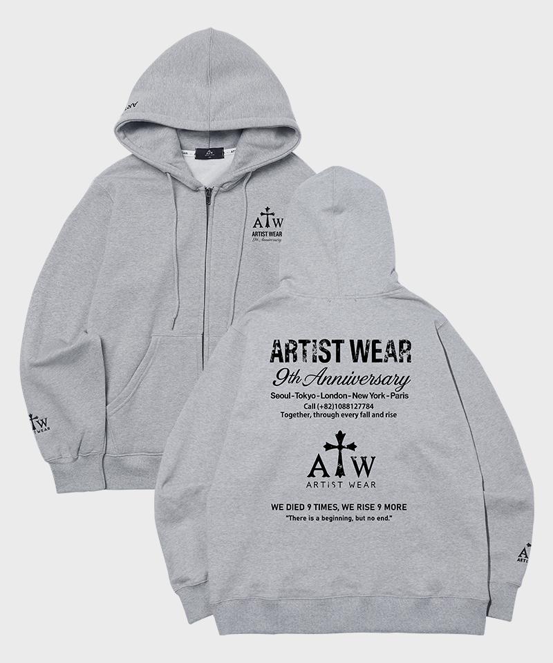 Artistwear [Atw] Худи на молнии Rise Nine