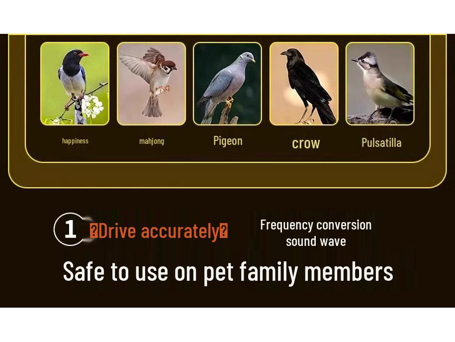 Ультразвуковой автоматический отпугиватель птиц для балконов и голубей