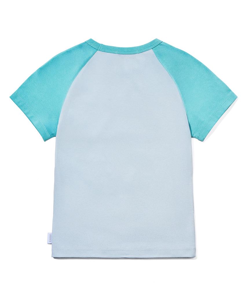 YOUHEE [Korilakkuma] Raglan T-Shirts Blue