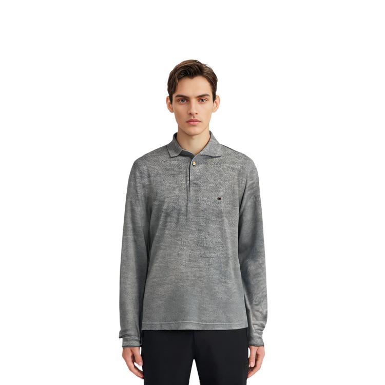 Tommy Hilfiger Polo Shirt Men's Gray 78J6880-P8F