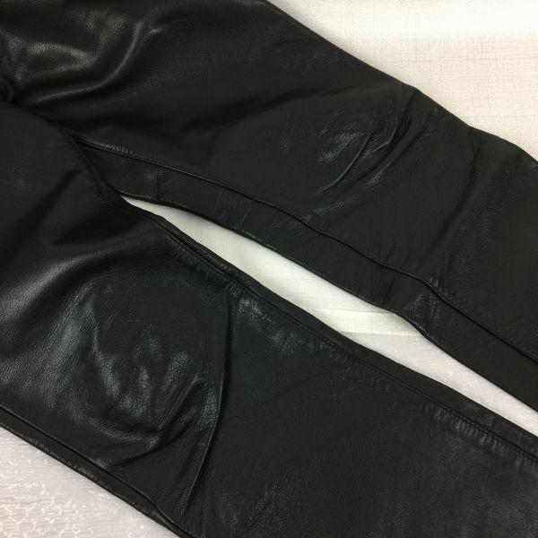 H.R.MARKET Hollywood Ranch Market Кожаные брюки райдеры Черные размер 28(ИСПОЛЬЗОВАЛ)