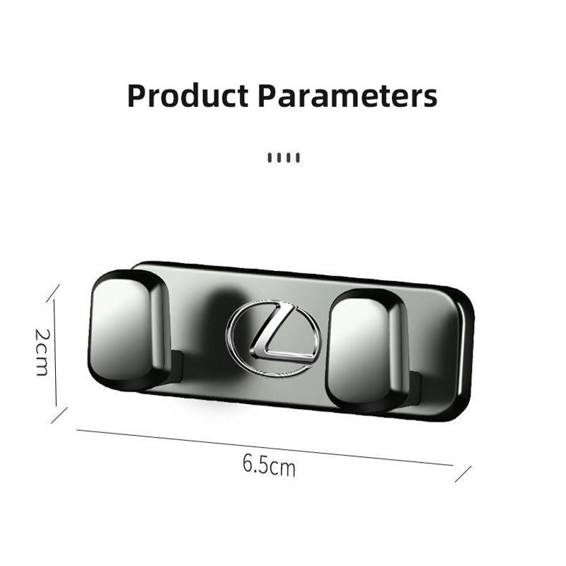 AAPF1 Car Metal Hooks Organizer Mini Storage Hook Accessories For Lexus IS250 RX350 LX570 LX600 LX470 GX470 RX330 NX300 Ct200h ES300h