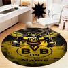 Custom Name BVB Printed Round Rug Carpet Chair Rug Area Rug Entryway Doormats,for Office Chair Living Room Bedroom Kitchen Room.