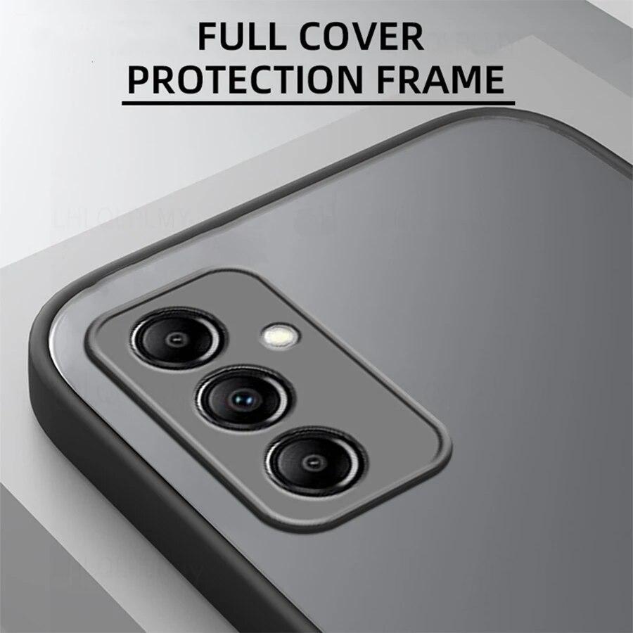 Luxury Shockproof Matte Case For Samsung Galaxy A56 A36 A16 A17 A35 A54 A34 A24 A07 A05 A05S M55 M35 M54 S25 S24 S23 Ultra Armor Bumper Silicon Cover