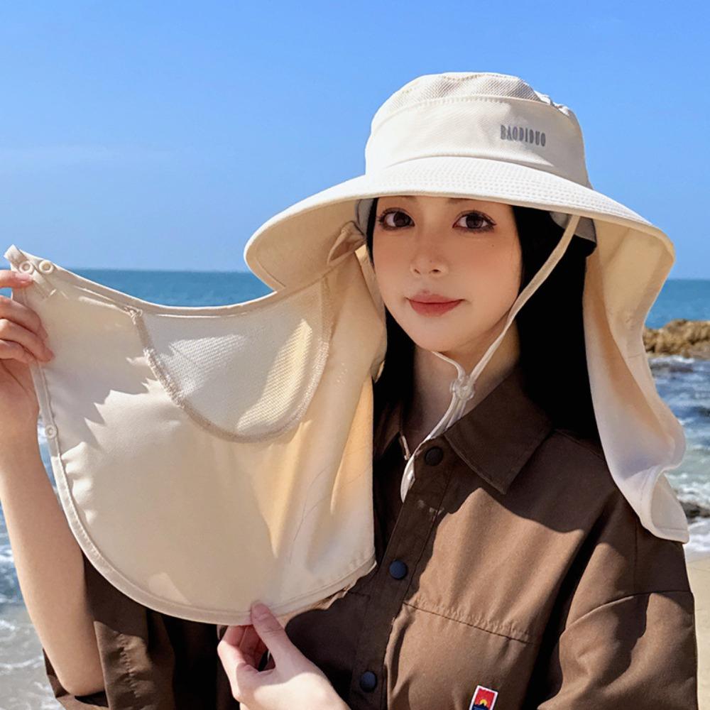 Sun Protection Fisherman Shawl Hat Breathable Mountaineering Cap Casual Sun Protection Cap Women