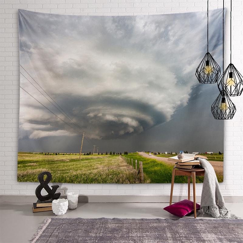 Гобелен Торнадо, настенное художественное украшение, гобелен для комнаты в общежитии, индивидуальное украшение, гобелен для гостиной, спальни, домашний декор