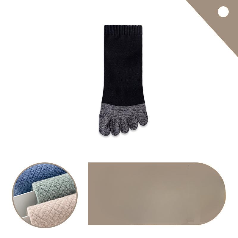 Пятипалые носки, Мужские короткие носки, Бесшовные, Дезодорирующие, Влагоотводящие, Носки с раздельными пальцами, Спортивные носки-лодочки с пальцем и большим пальцем