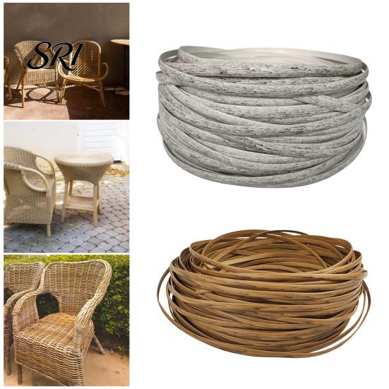 DIY Wicker Repair Kit 120FT Synthetic Embossing Rattan Fix Materials Waterproof Chair Basket Furniture Plastic Flat Supplies