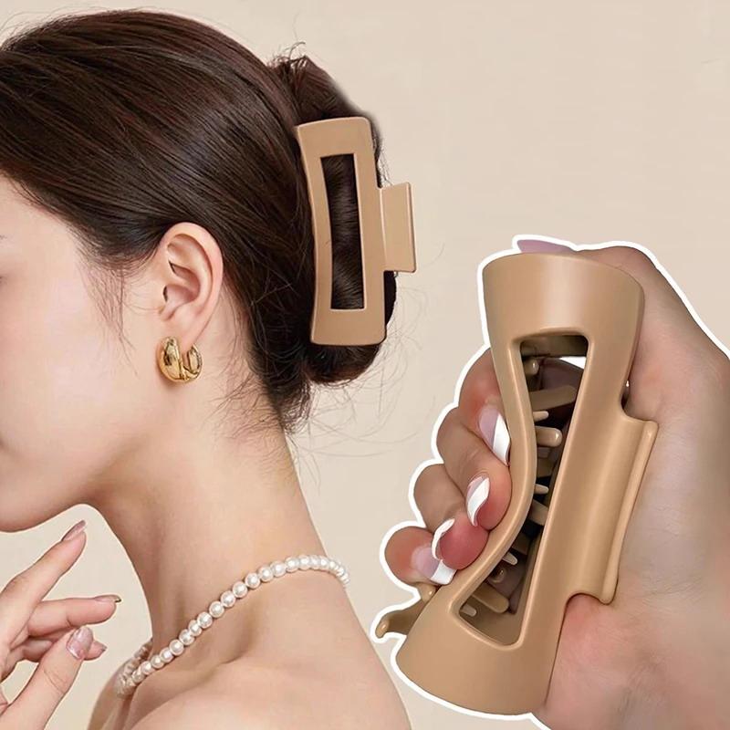 Soft Silicone Shark Hair Clips For Women Protective Elastic Hair Clip Back Head Durable Flexible Unsnappable Claw Clip