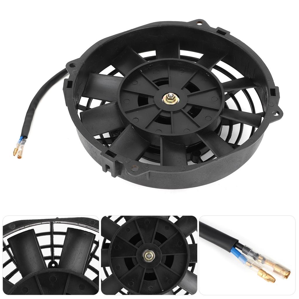 Universal Electric Fan 8in for Radiator Auto Cooling Air Conditioning 10 Blades 12V 80W 2250 RPM