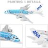 1/400 Модель самолета A380 Черепаха Литье под давлением Металлический набор модели самолета для детей Игрушка самолет Авиационный подарок или Настольная коллекция