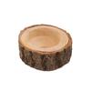 Wooden Tea Light Rustic Wedding Candle Holder Succulent Planter Party Decoration