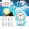 Cartoon Astronaut Desk Lamp Plastic Bedside Clocks Clock Ornament Tabletop Clock  Reading