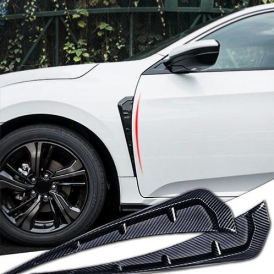США Для Honda Civic 2016-2021 Углепластик Боковой Вентиляционный Отверстие Крыла Воздушное Крыло Накладка Отделка