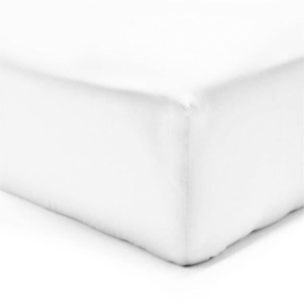 Fitted Sheet - SERENA - 200x200 Cm - 100% Cotton - 25 Cm Pocket - White