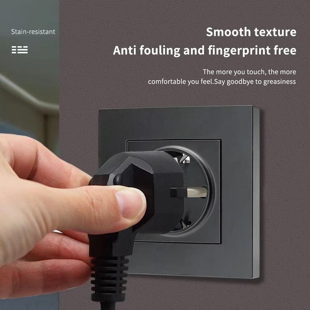 Single Socket Wall Power Socket Plastic Frame Electrical Outlets Germany Russia